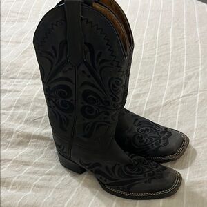Circle G Black Western Boots